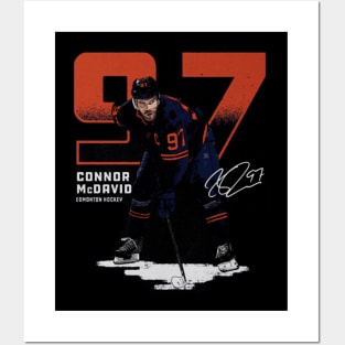 Connor Mcdavid Edmonton Outline Posters and Art